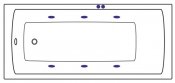 Sanjet Массажная система SOFT SJ-SOFT-GD золото